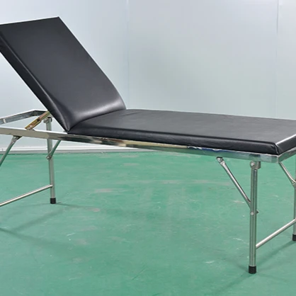 Hospital machinery adjustable back steel doctor pediatric ultrasound medical bed inspection sofa inspection bed