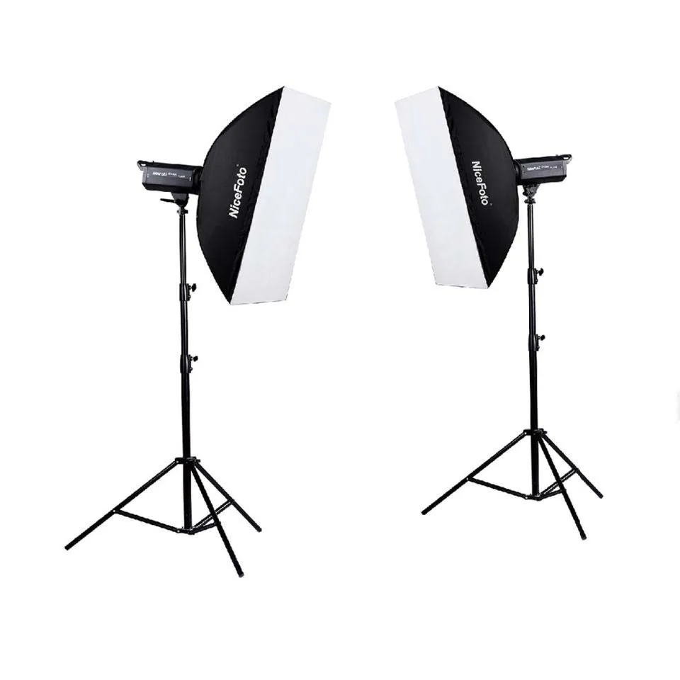 NiceFoto Studio lighting kit Studio flash kit photo studio light kit 2*300ws