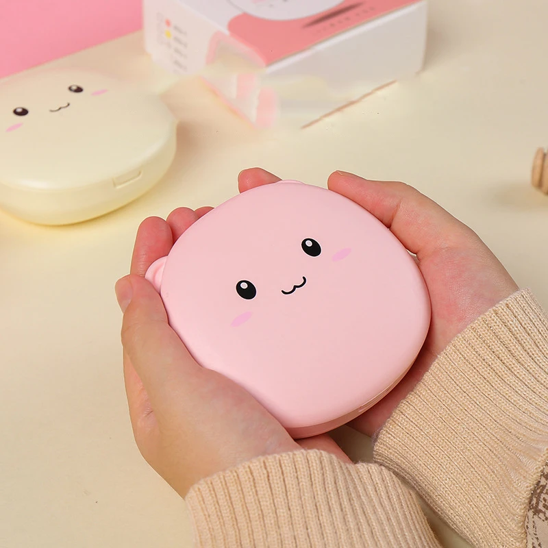 Новый зарядный грелка для рук 2 в 1 взаимный обмен данными между компьютером и периферийными устройствами Отопление мини портативный милый маленький подарок с косметическое зеркало с подсветкой для модниц