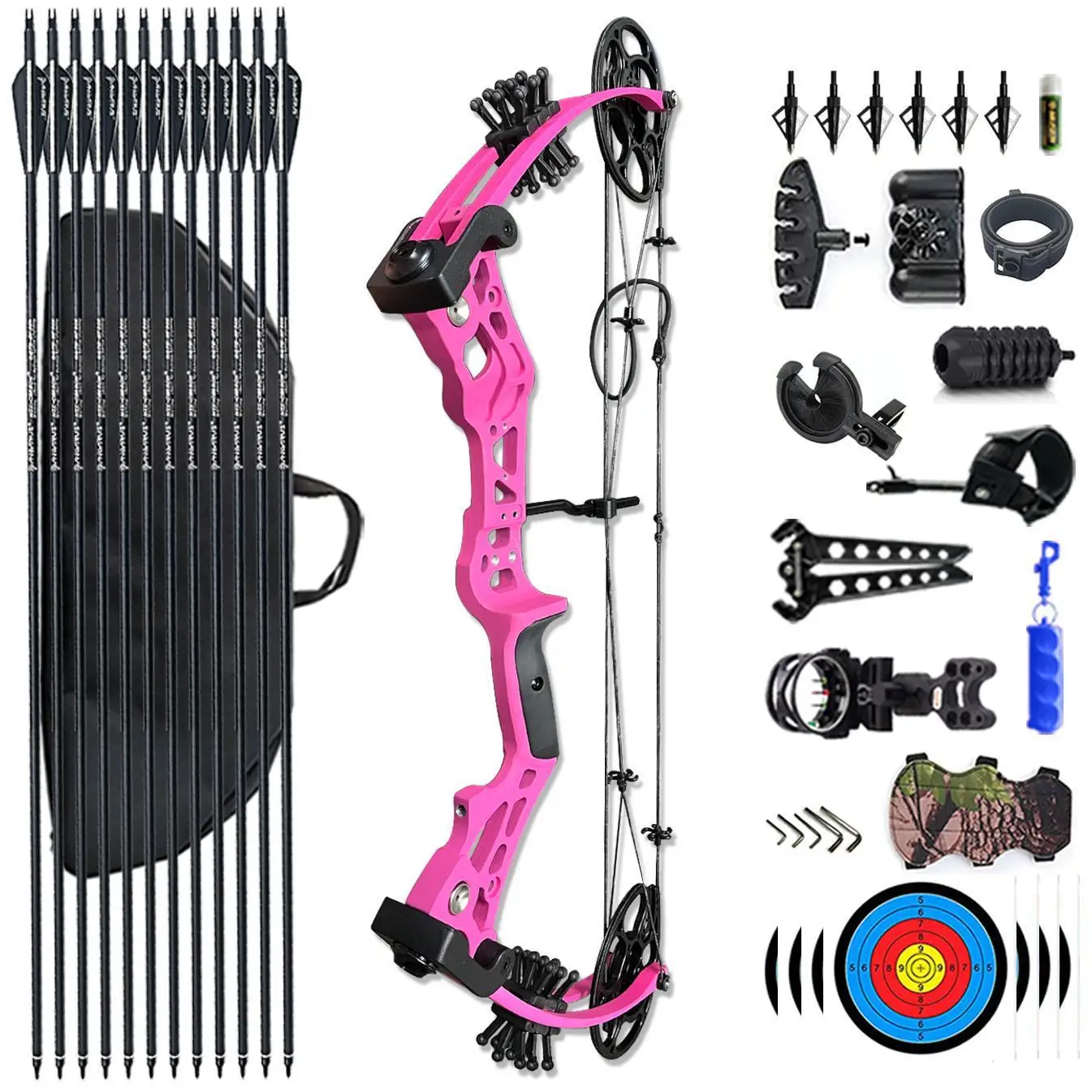 PANDARUS Archery Children Youth  Compound bow and arrow set for outdoor shooting