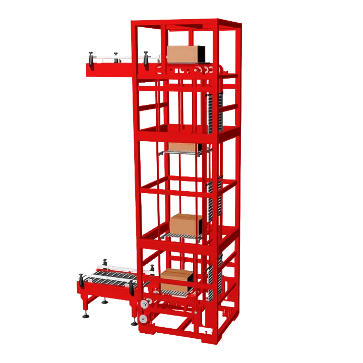 Handling Solution Customized Z Type Vertical Conveyor Electric Elevator For Cross Floors Transporting