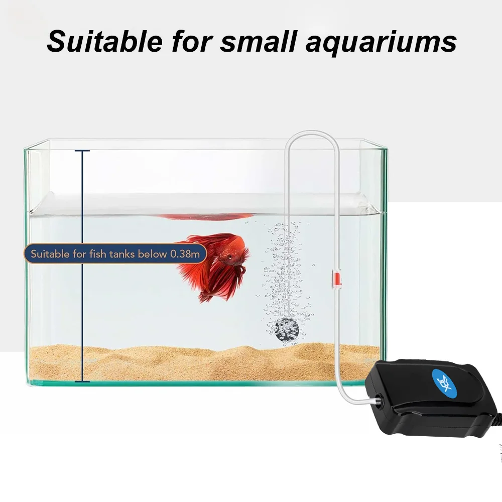 Silent air pump aquarium proofing pump aquarium arowana air pump Increase oxygen content for 1-20 Gallon Mini Aquarium Fish Tank