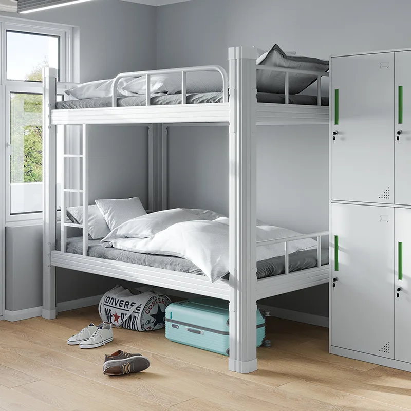 Multi-Model Iron Frames Bedroom Furniture Bunk Bed Metal Adult Double Decker Dormitory Bed For Children