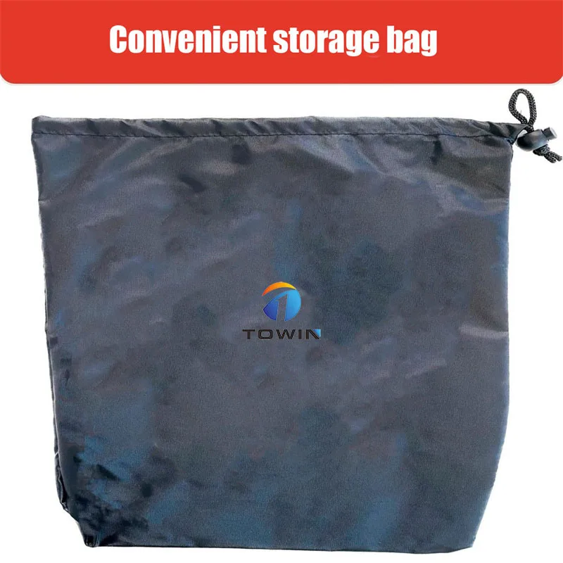 Customized Logo Waterproof Dustproof Breathable Polyester Black E -Bike Carry 3 Wheel Cargo Cover