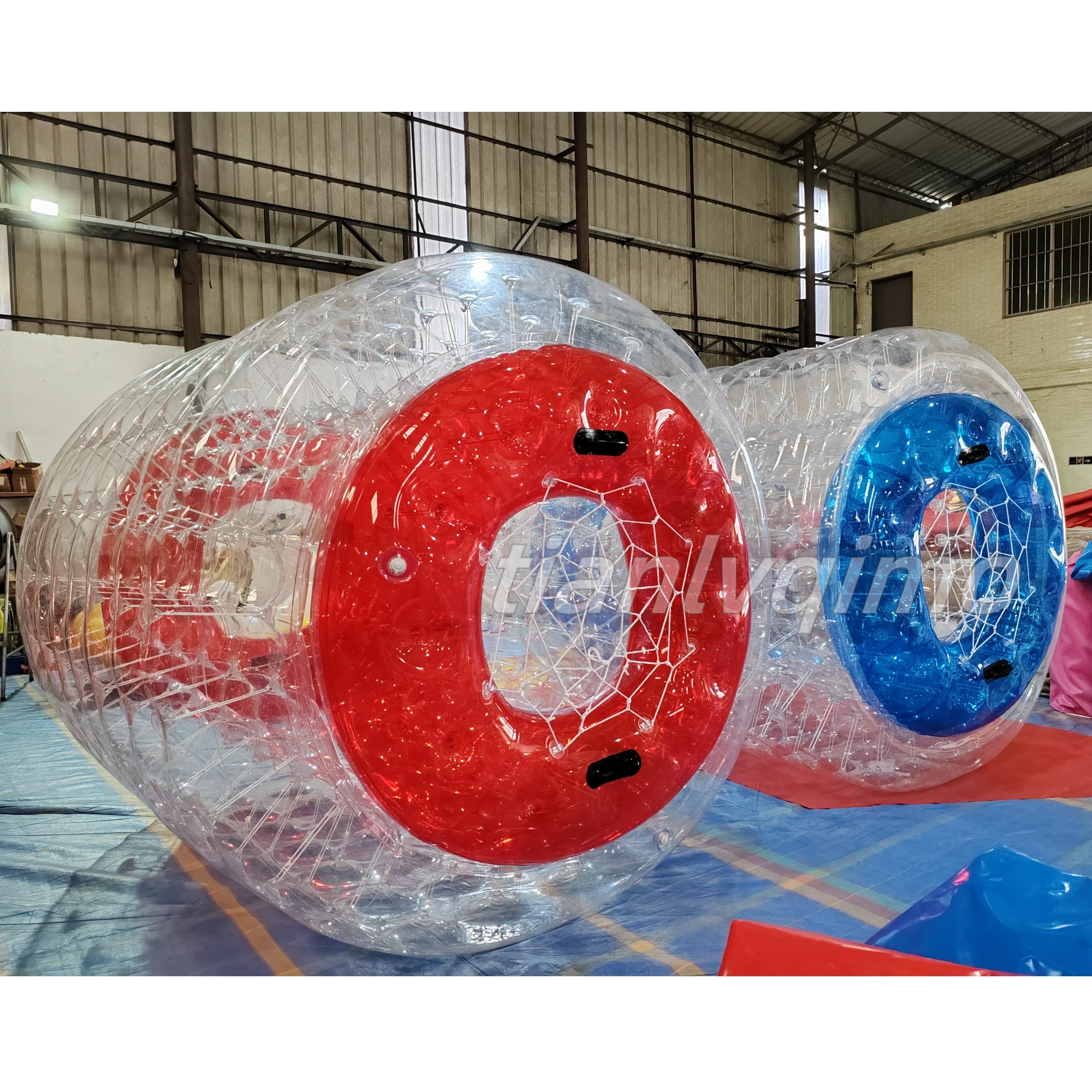 Water Park Game Inflatable Rolling Ball Inflatable Water Roller Walking Colorful Roller Ball