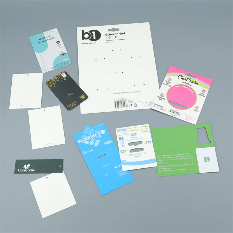 Wholesale Custom Slide Blister Insert Cards Packaging Slide Paper Card Customized Paper Blister Pack Insert Card