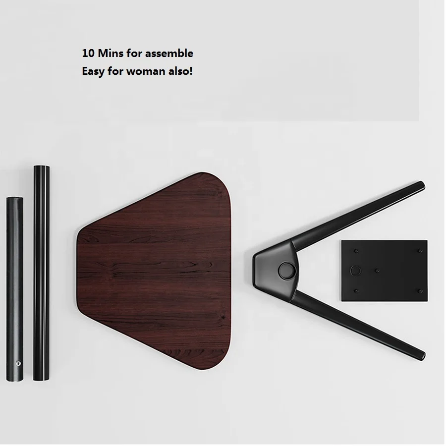 Mini home and office adjustable height small narrow over bed table