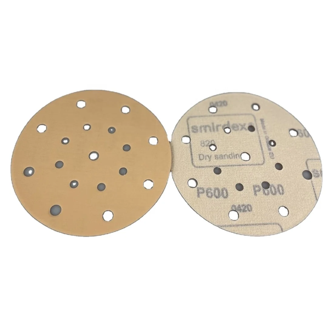 Smirdex 820 Aluminium Oxide  Hook and Loop yellow Sanding Paper   Abrasive Sanding disc abrasive disc