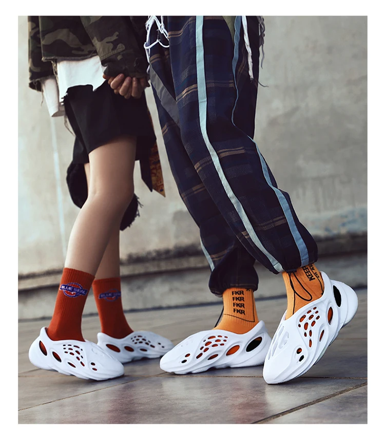 High Elasticity Outdoor White Super Light Wear-resistant Rubber Plastic Sandals Brook Water Beach Shoes