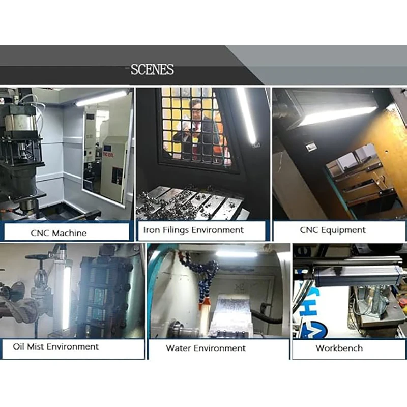 20W LED Work Lights 110-220V Industrial Lamp CNC Lathe Machine Lighting Explosion Proof Waterproof Internal Lamp