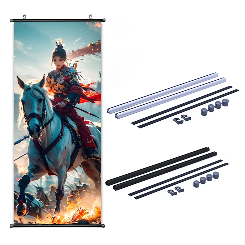 Polyester Hanging scroll  Poster Custom Color Anime Movies Advertising Promotion Poster Banner Wall Scroll