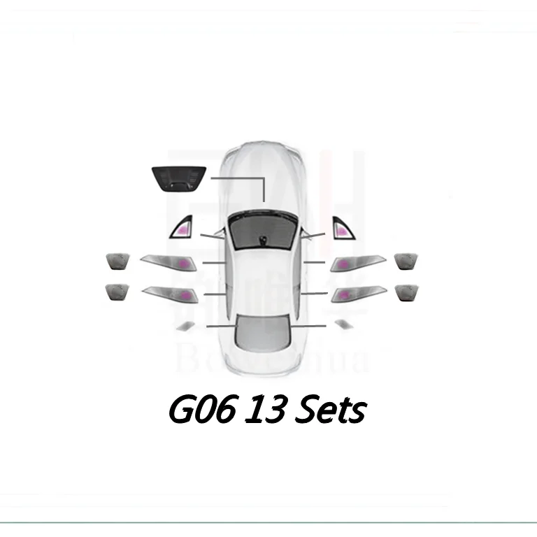 Световая крышка, пластина, атмосферная лампа для BMW X6 G06 13 комплектов автомобилей, моделирование, дверь, динамик, Декоративная полоса, крышка, накладка
