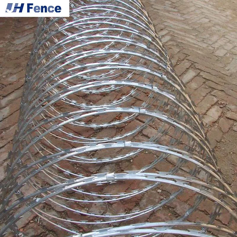 3mm Diameter Galvanized Concertina Razor Barbed Wire Fence Security Welded Steel Mesh Razor Wire with Barbs