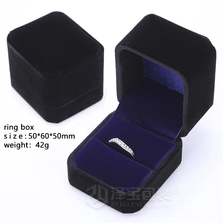 Multi color Custom wedding jewelry packaging set box jewelry box velvet