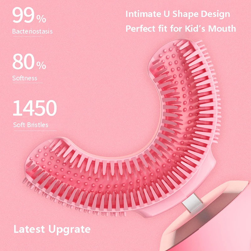  360 Degree Automatic Sonic Gum Massage 3 Modes U Shape Electric Toothbrush Children with Music or Voice
