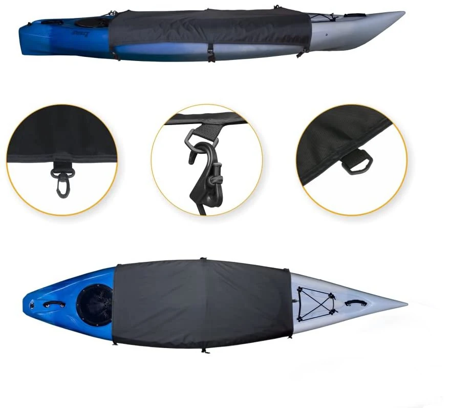 Explore Land Universal Kayak Cockpit Drape Waterproof Seal Cockpit Cover for Indoor and Outdoor