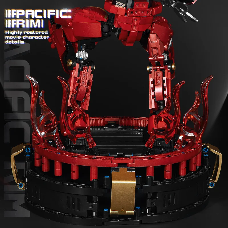 kbox 10314 red Mecha Model building block set MOC bricks Puzzle Educational toy block toys Christmas gifts for children