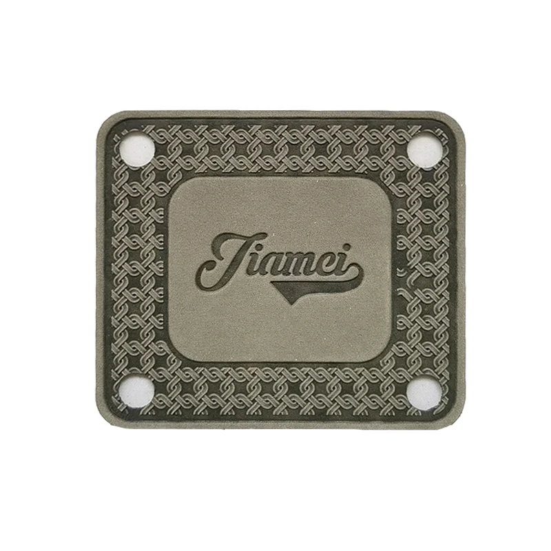 Customized High Quality Garment Leather Patch Label Logo Jeans Self AdhesiveLeather Label Garment Embossed Logo PU Leather Patch