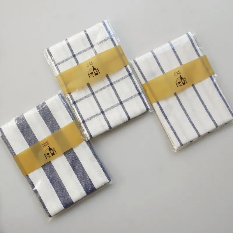 100% Cotton Ins Style Gingham Table Cloth Napkin Table Set
