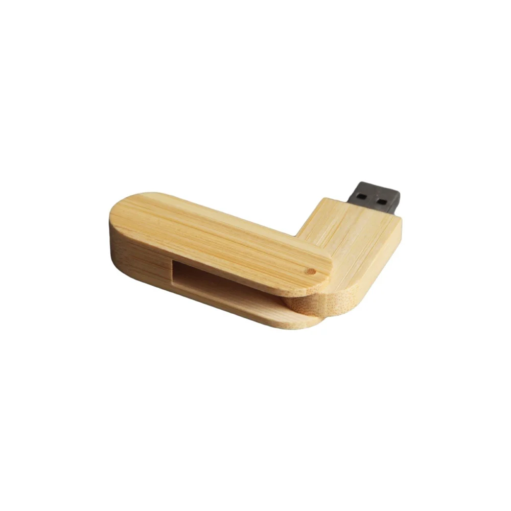 Custom bamboo swivel 32GB and 64GB flash drive flash memory usb ,wooden usb drive