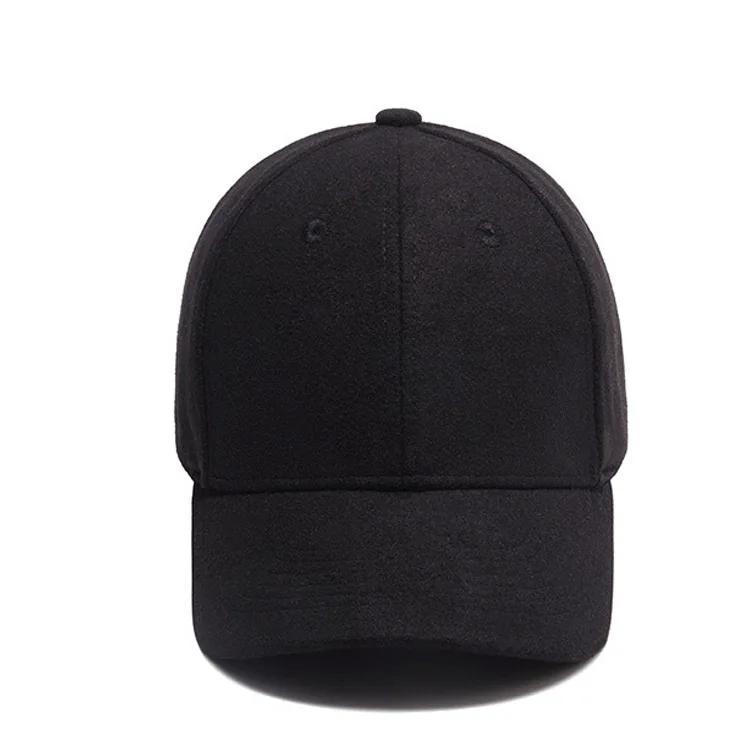 Factory Price Warm Winter spring Thickened woolen baseball caps with custom logo