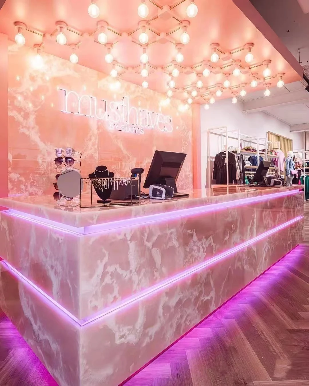 Free sample natural stone Pink Onyx marble SLATE tile price