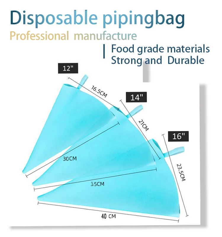 Горячая Распродажа 12 дюймов прочный материал различные силиконовые кондитерского мешка