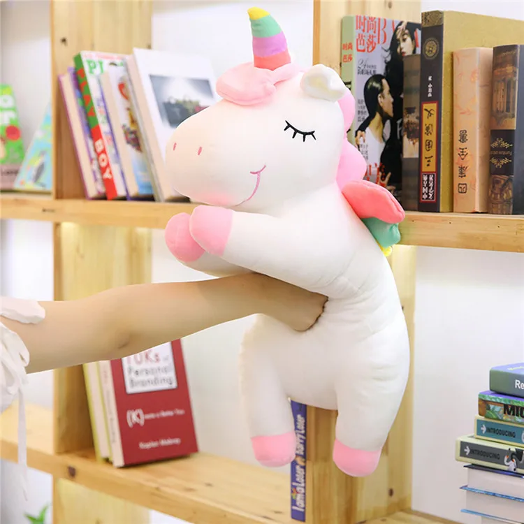 Explosions Ins Unicorn Leash Angel Horse Doll Walking Singing Electric Plush Toys Children Gifts OEM (embroidery) as Photos