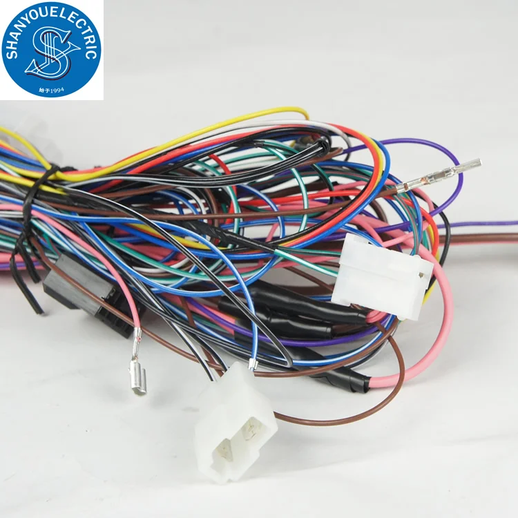 Custom cable assembly for automotive game machine wiring harness