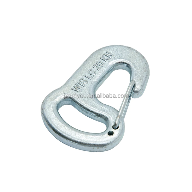 RY Sourcing Factory Price Tie Down Hardware Heavy Duty Forging 1 Inch Clip Hook and Eye with Safety Latch for Lashing Lifting