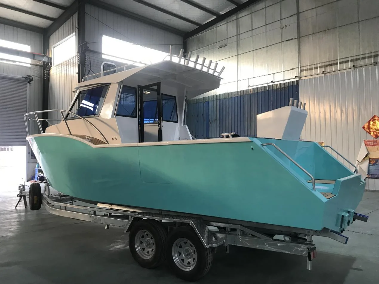 Австралия 8 1 м Profisher алюминиевая сварная каюта лодка морская спортивная яхта с подбортным двигателем для продажи