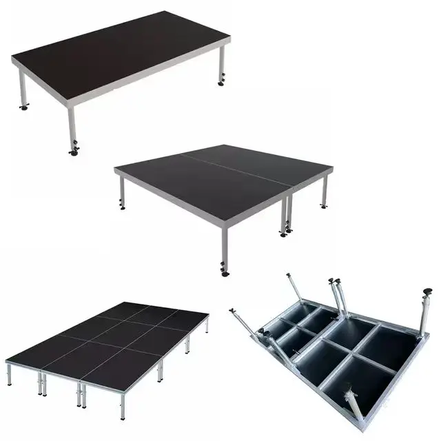 Versatile Professional Music Concert Aluminum Stage 40ft Plywood Concert Stage Flooring Competitive Price Made in China