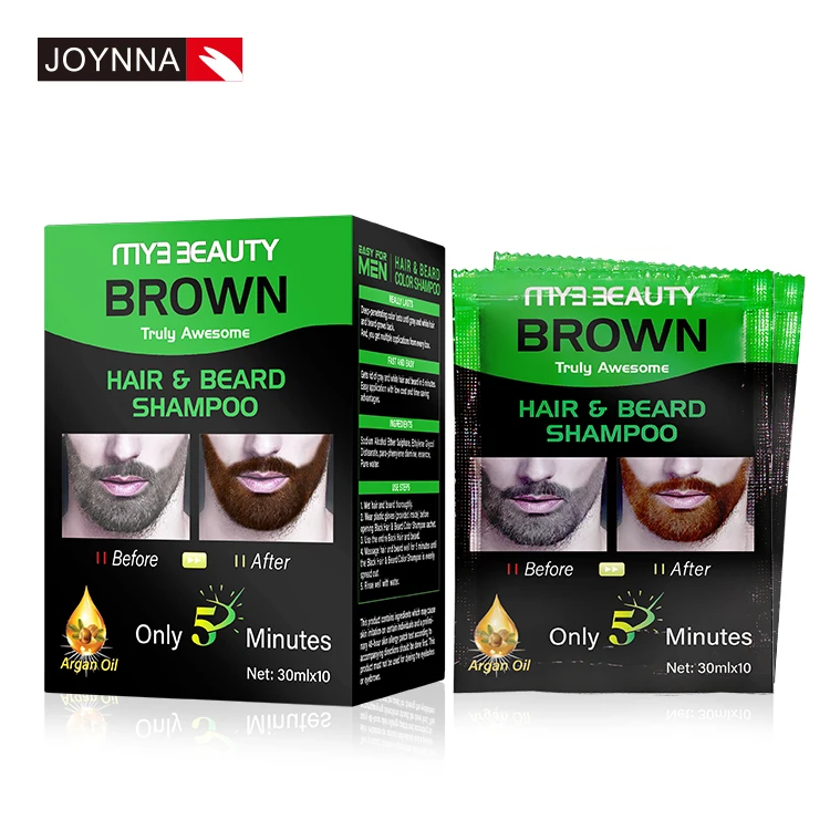 Собственная Марка арганового масла, шампунь для быстрой краски бороды, новый продукт, краска для волос для мужских волос и бороды