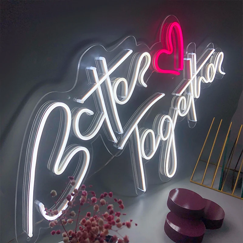 Dropshipping Custom Made Silicone 12V Wall Mounted LED Neon Light Letter Lamp Neon Sign