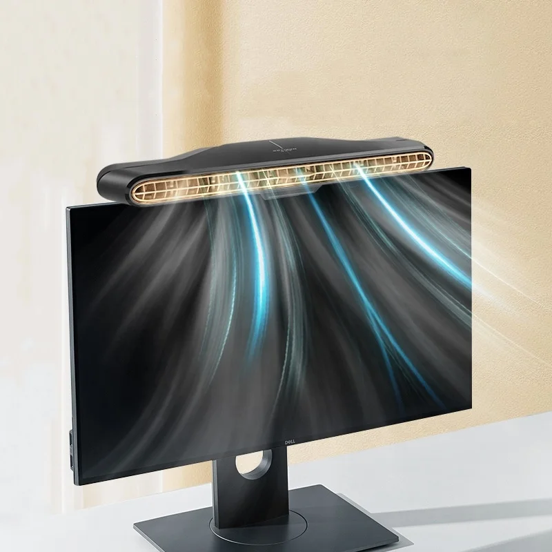 USB Computer Laptop Monitor Screen Clip On Fan Brushless Motor Strong Wind Quiet USB Fan Personal Cooling Fan for Office Home