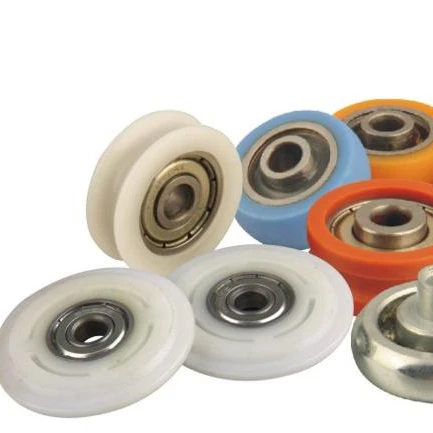 Nylon Door Track Wheel Garage Sliding Door Bearing Rollers Used For Sliding Doors