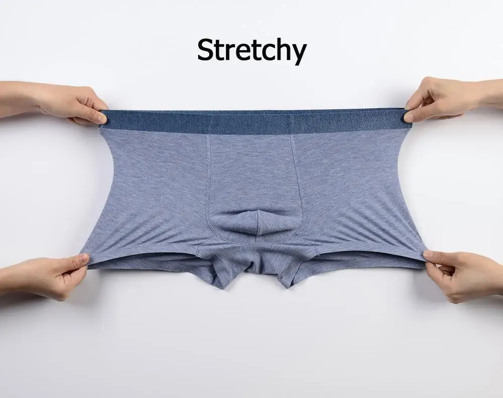 
Ultra Breathable and Soft Boxer Briefs Mens Low Rise Trunks Underwear 