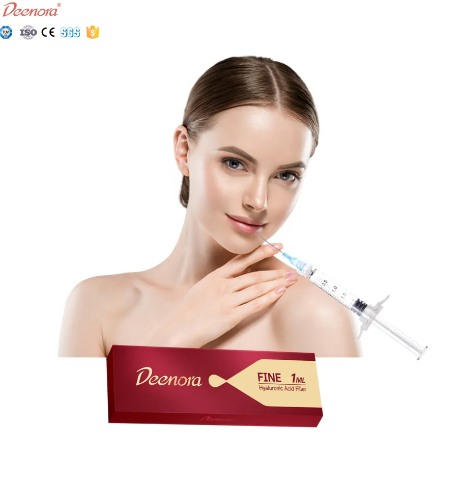 Deenora 1ml gel syringe manufacturer injection fine deep derm hyaluronic acid dermal filler for the face under eyes wrinkles