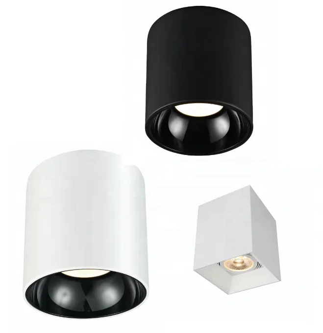 High Quality GU10/ MR16 Surface Mounted Fixture Downlight Cob Led Module Housing E27 Iron 90 Modern Home Office 50000 Ip20 3-50W