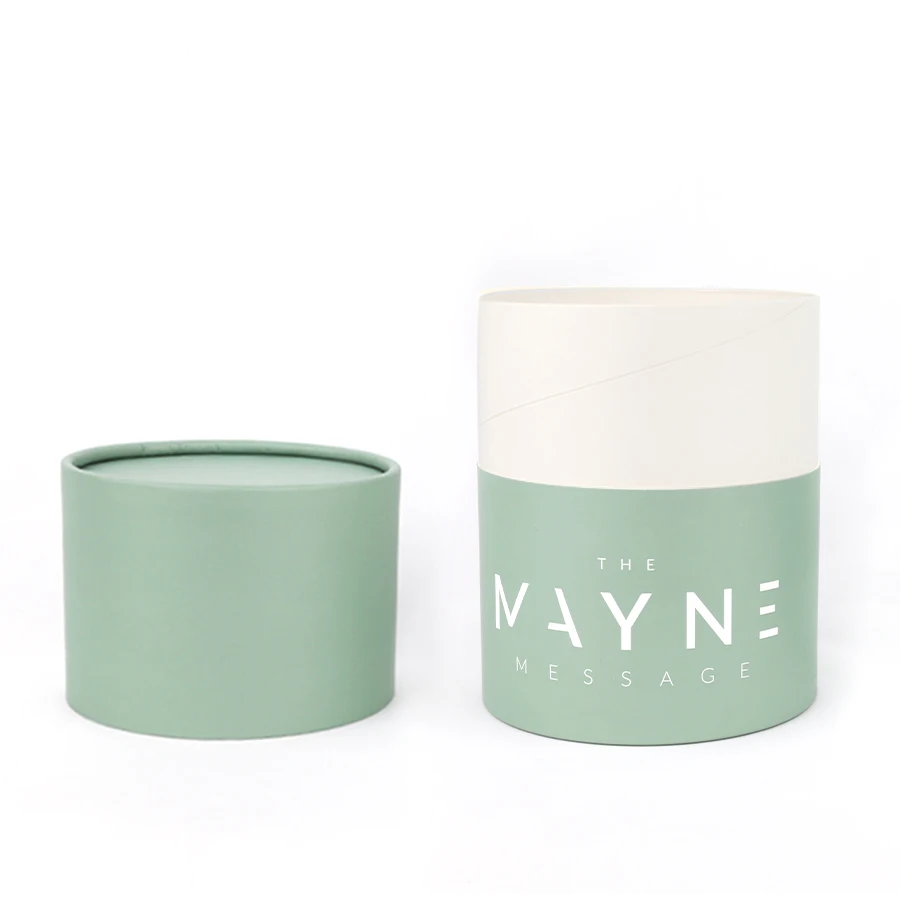 Custom printed laminated material bath salt / shampoo powder packaging paper tube with shifter