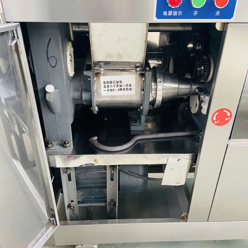 Stainless Steel Pizza Round Shape Momo Steamed Bun Forming Balls Rolling Bread Dough Making Cutter Machine