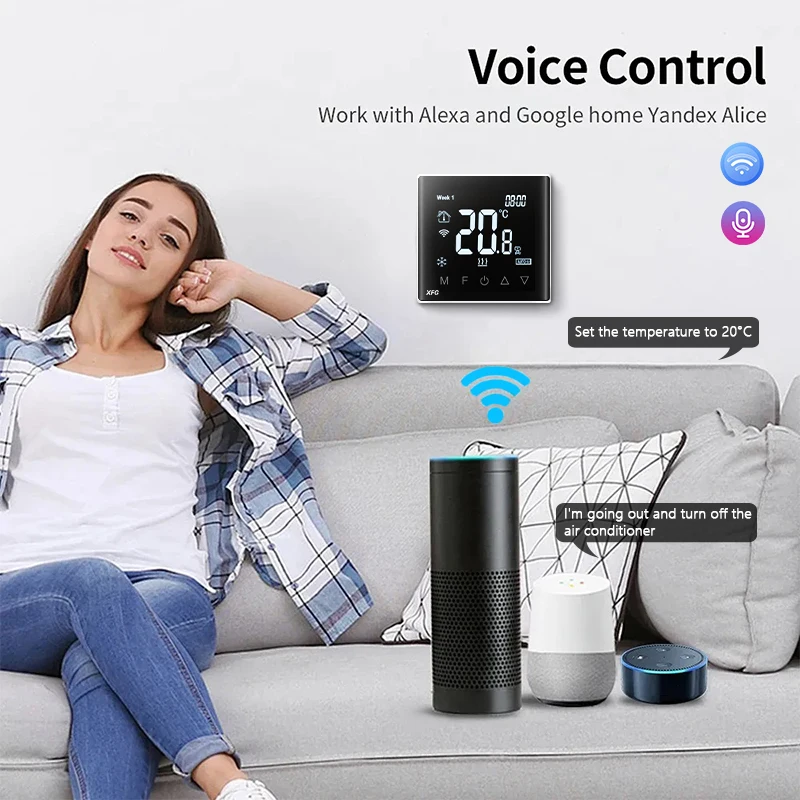 RS485 HVAC системы Wi-Fi термостат энергосберегающий два в одном кондиционер и подогрев пола с пассивным соединением