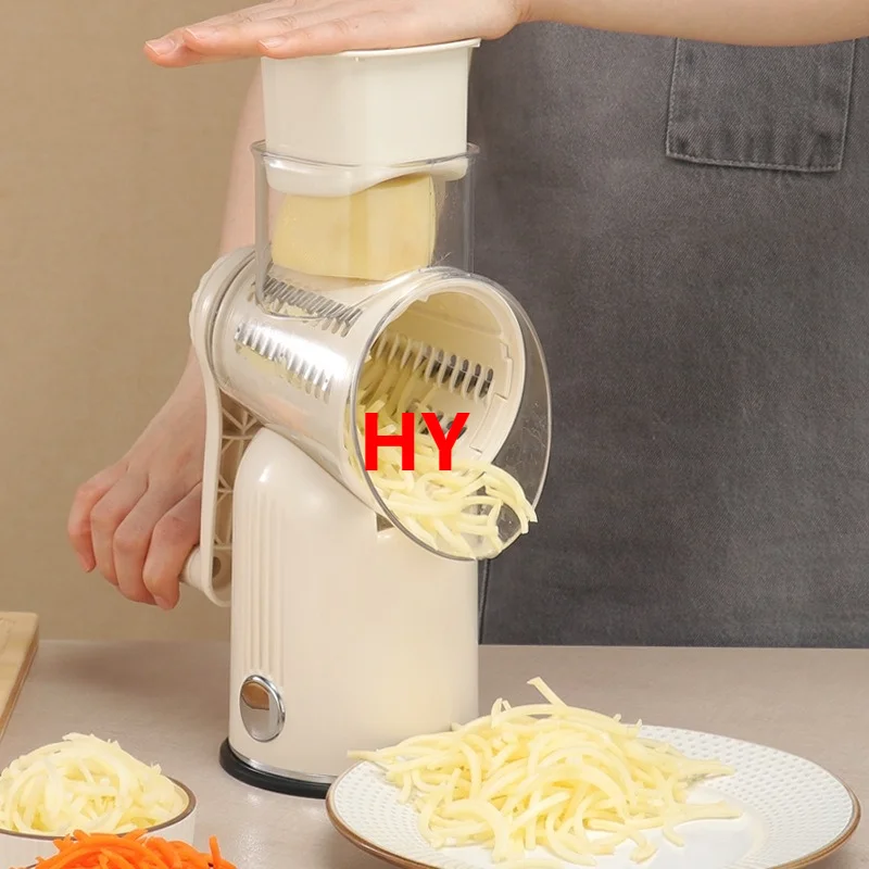 Multifunction Manual 5 in 1 Vegetable Chopper Mandoline Slicer Rotary Drum Grater Nut Shredder Veggie Rotary Cheese Grater