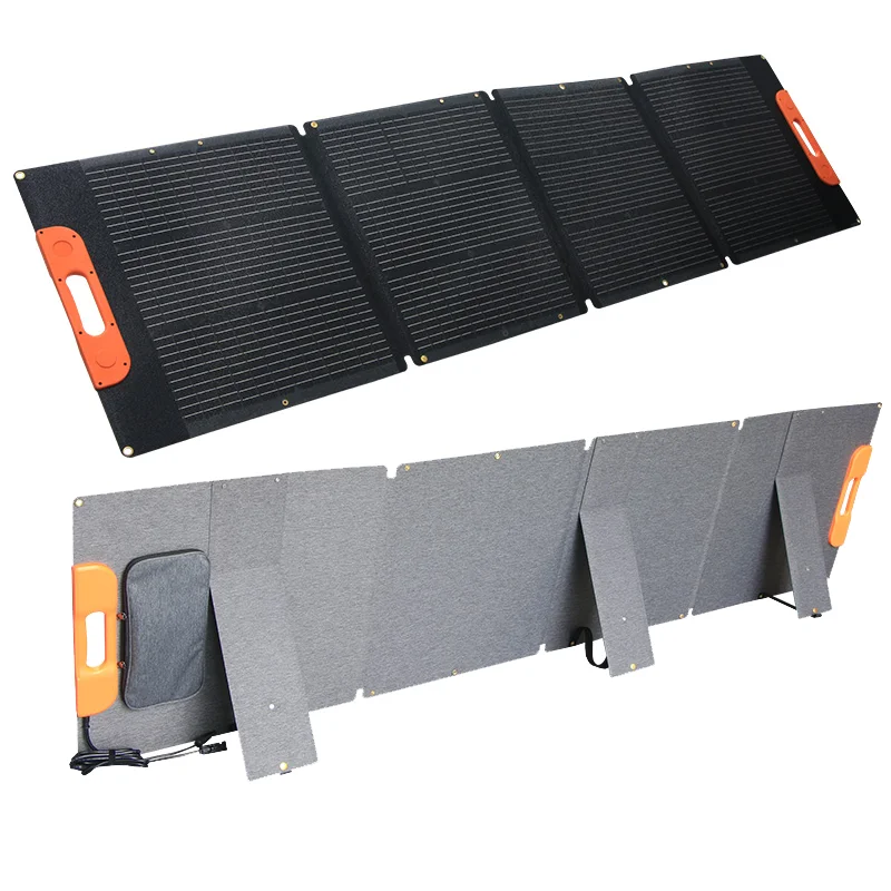 100w 200w 300w 420W portable foldable solar panels connect with portable backpack power