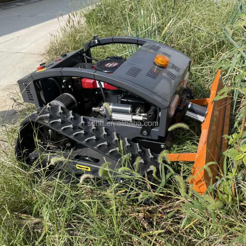 Best Selling High-quality mowers for farm work Zero-turn electric Smart Remote control 4-wheel track mower