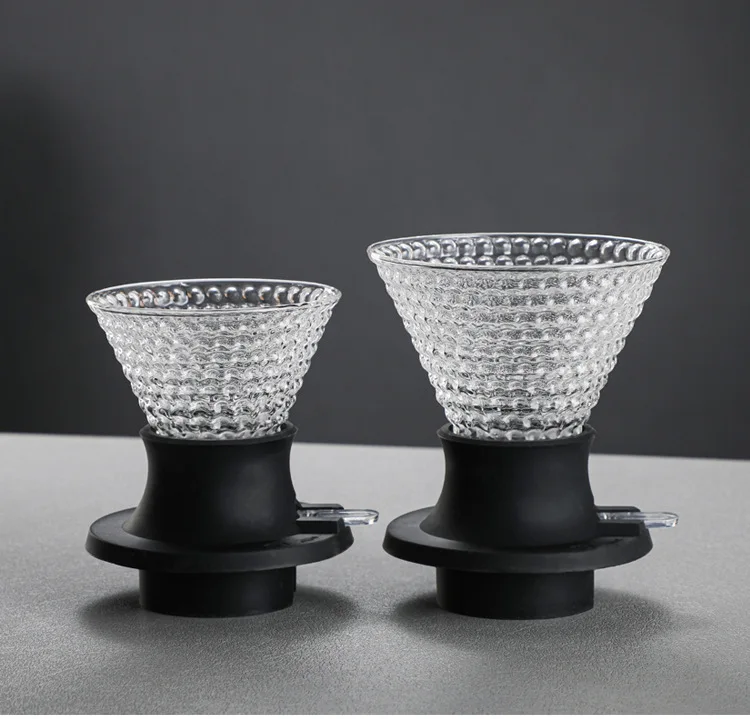 New Creative Design High Borosilicate Heat Resistant Glass Coffee Pot 60 With Adjustable Filter Dripper