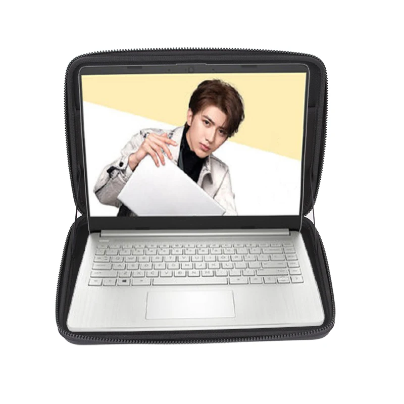 Premium Quality Shockproof EVA Hard Shell Travel Laptop Sleeve Case Zipper Carrying Cover with Handle
