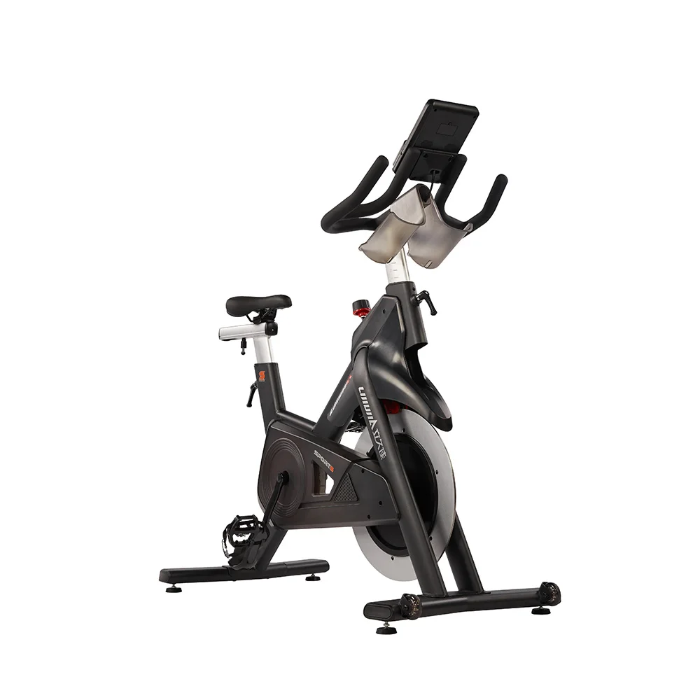 LIJIUJIA  Home Use Fitness Gym Bodybuilding Motorized Magnetic Spin Bike with Wheel