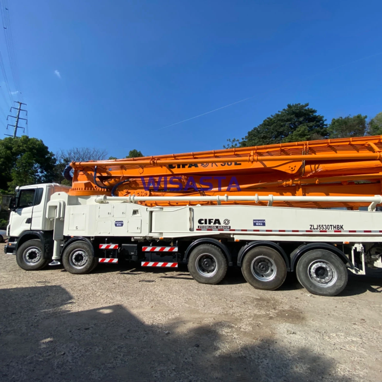 Cifa 58m 52m Used Concrete Pump Truck For Sale ZLJ5530THBK