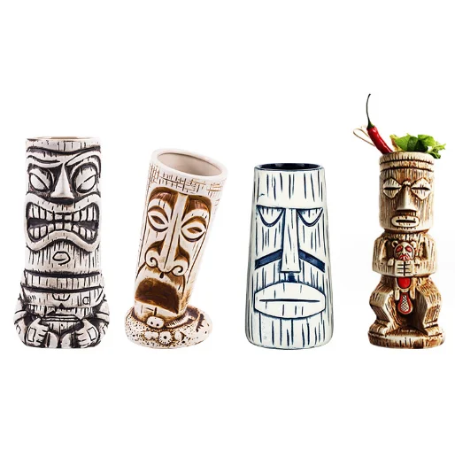 Hawaii Luau Party кружки для питья hawaii tiki Декор милые экзотические тисненые стеклянные керамические Коктейльные очки